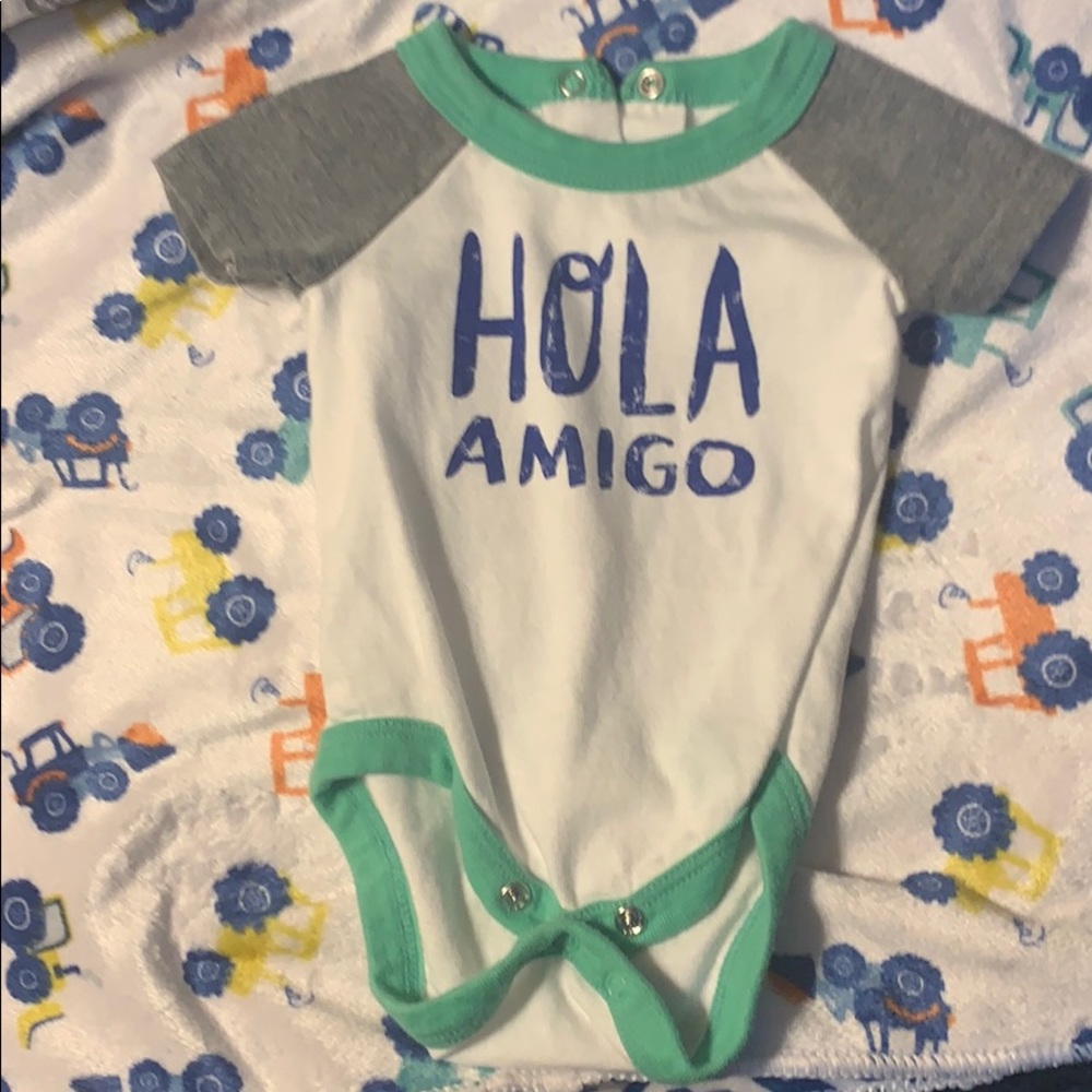 Newborn hola amigo onesie